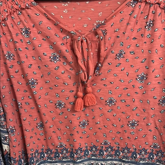 Women's Pink Bohemian Top - Picture 3 of 4